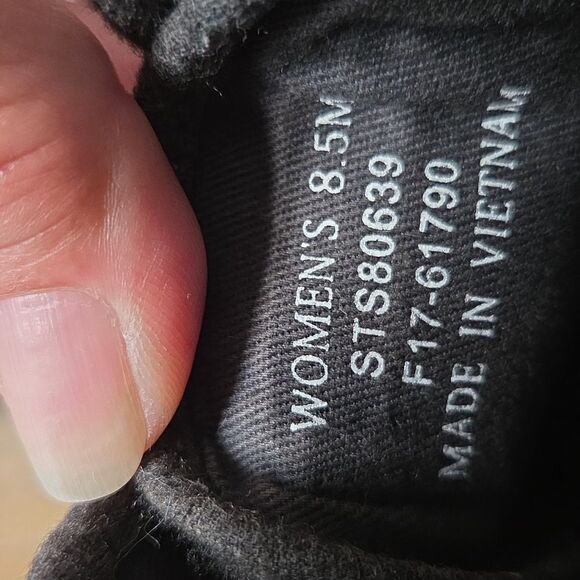 Sperry Seacoast Charcoal Soft Wool Flannel Boat Shoes 8.5 - Picture 8 of 9